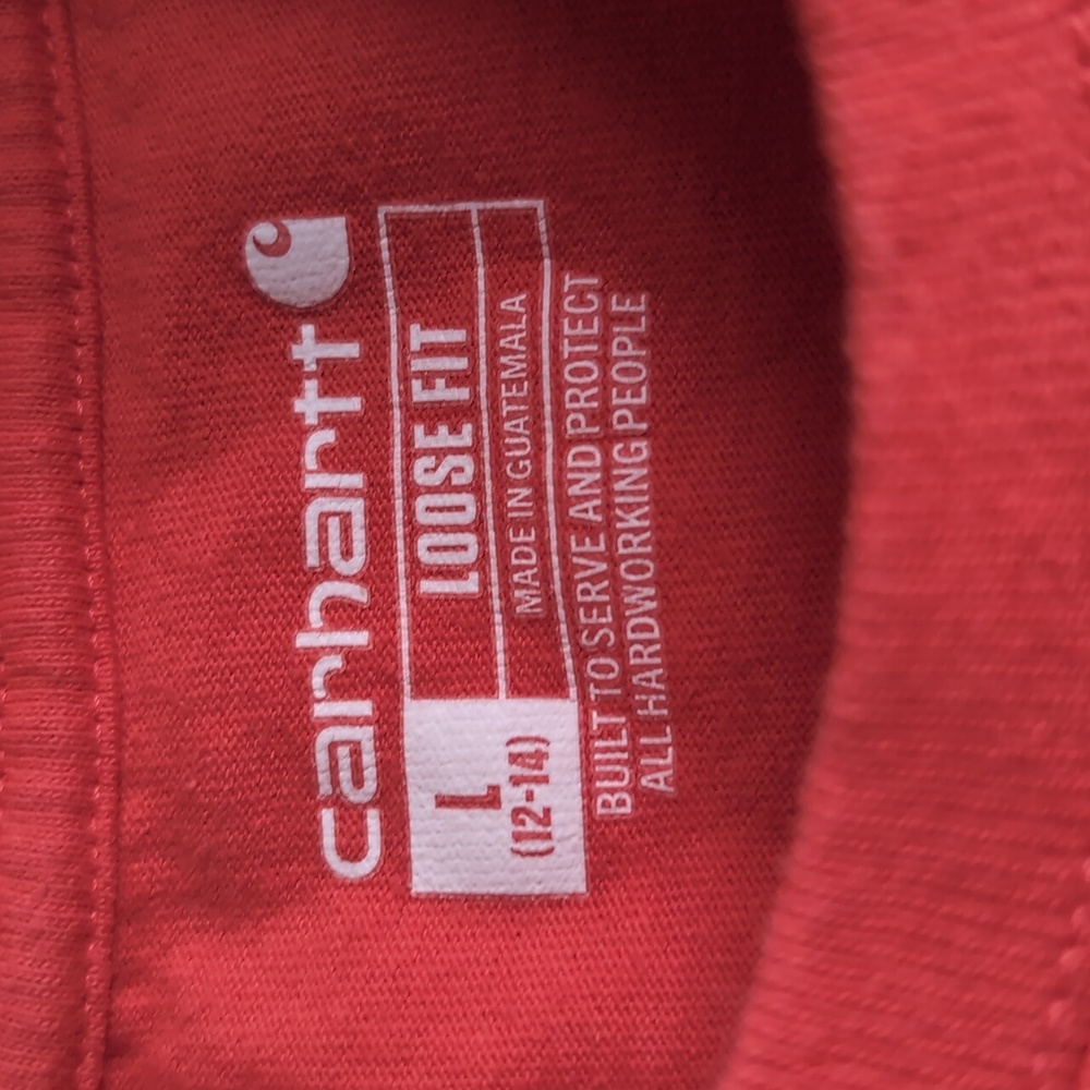 Carhartt Loose Fit Coral Glow Pocket Short Sleeve Tee - Picture 4 of 4